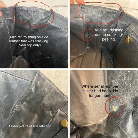 CHANEL large size leather tote *custom* vintage authentic - Picture 6 of 16